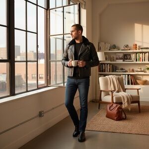 DSTLD Men's Skinny‎ Slim Jeans Dark Wash Size 29